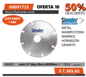 Oferta mensual N°10 Julio 2025(Dis.Diam.ct.metal SLENDER)