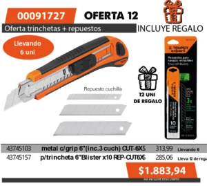 Oferta mensual N°12 Julio 2025 (Trincheta TRUPER)