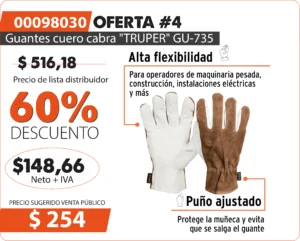 Oferta digital N°4 Julio 2025 (Guantes cu.cabra TRUPER)