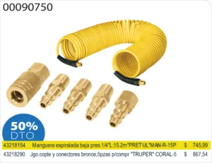 Kits punta de stock (Manguera espiral PRETUL)