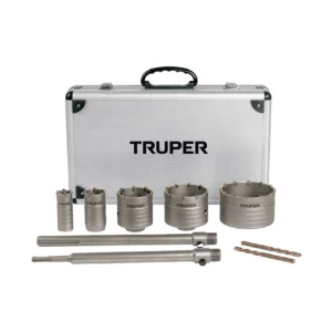 Jgo de 9 mecha copa p/concreto SDS Plus/MAX"TRUPER"JBS-9C
