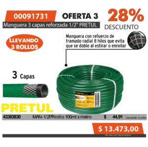 Oferta mensual N°3 Agosto 2025(Mang.3capas1/2" 6roll PRETUL)