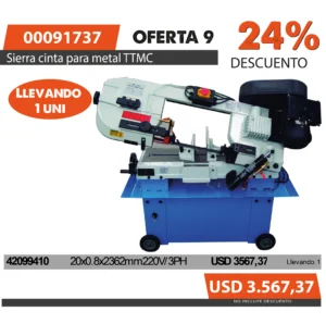 Oferta mensual N°9 Agosto 2025(S.cinta p/metal BS-712N TTMC)