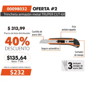 Oferta digital N°2  Agosto 2025 (Trincheta metal TRUPER)