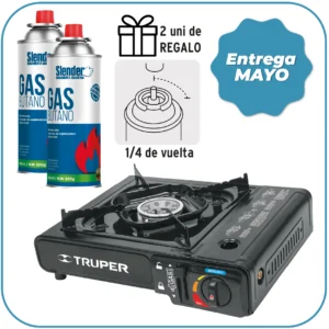 OFERTA TEMPORADA (Anafe portatil+gas butano TRUPER)