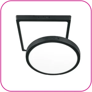 OFERTA TEMPORADA (Plafones led vidrio marco negro VOLTECK)