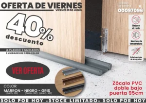 Oferta del día 19 de Junio 2026 (Zócalo PVC HERMEX)